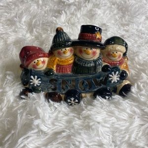 Snowman Tea Light Candle Holder